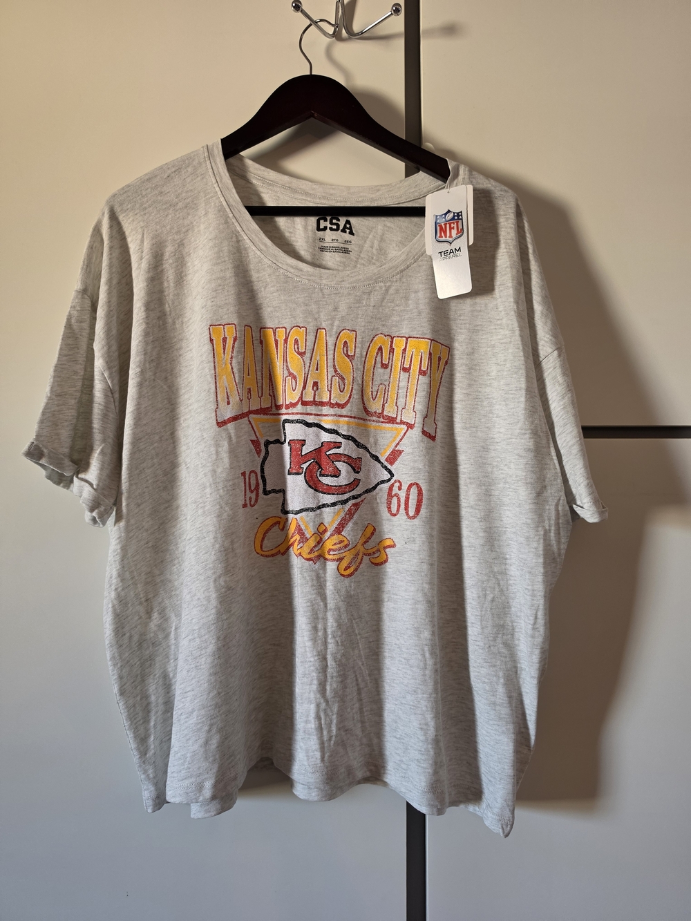 Kansas City Chiefs Short Sleeve Tee - Light Gray